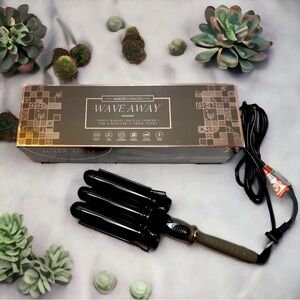 Wave away triple barrel curler